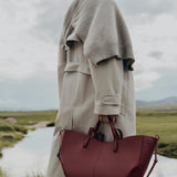 Polene Cyme Mini Edition Textured Cognac