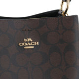 COACH Small Town Bucket Bag In Signature Canvas - Dark Brown