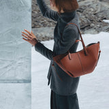 Polene Cyme Mini Edition Textured Cognac