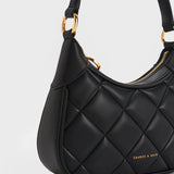 CHARLES & KEITH Mini Alcott Scarf Handle Quilted Bag