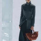 Polene Cyme Mini Edition Textured Cognac