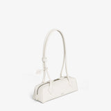 ALAIA LE TECKEL SMALL BI-MATERIAL BAG IN LEATHER