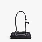 ALAIA LE TECKEL SMALL BI-MATERIAL BAG IN LEATHER