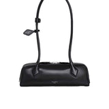 ALAIA LE TECKEL SMALL BI-MATERIAL BAG IN LEATHER