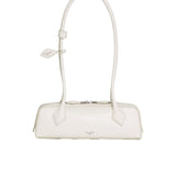 ALAIA LE TECKEL SMALL BI-MATERIAL BAG IN LEATHER