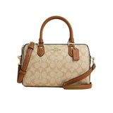 Coach Rowan Satchel Bag In Blocked Signature Canvas