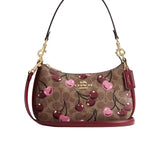 Coach Teri Shoulder Bag In Signature Canvas With Cherry Print