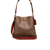 COACH Willow Bucket Bag In Signature Canvas