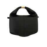Chic Fold-Top Textured Leather Shoulder Bag