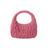 Miu Miu Wander matelassé nappa leather hobo bag