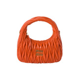 Miu Miu Wander matelassé nappa leather hobo bag