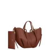 Polene Cyme Mini Edition Textured Cognac